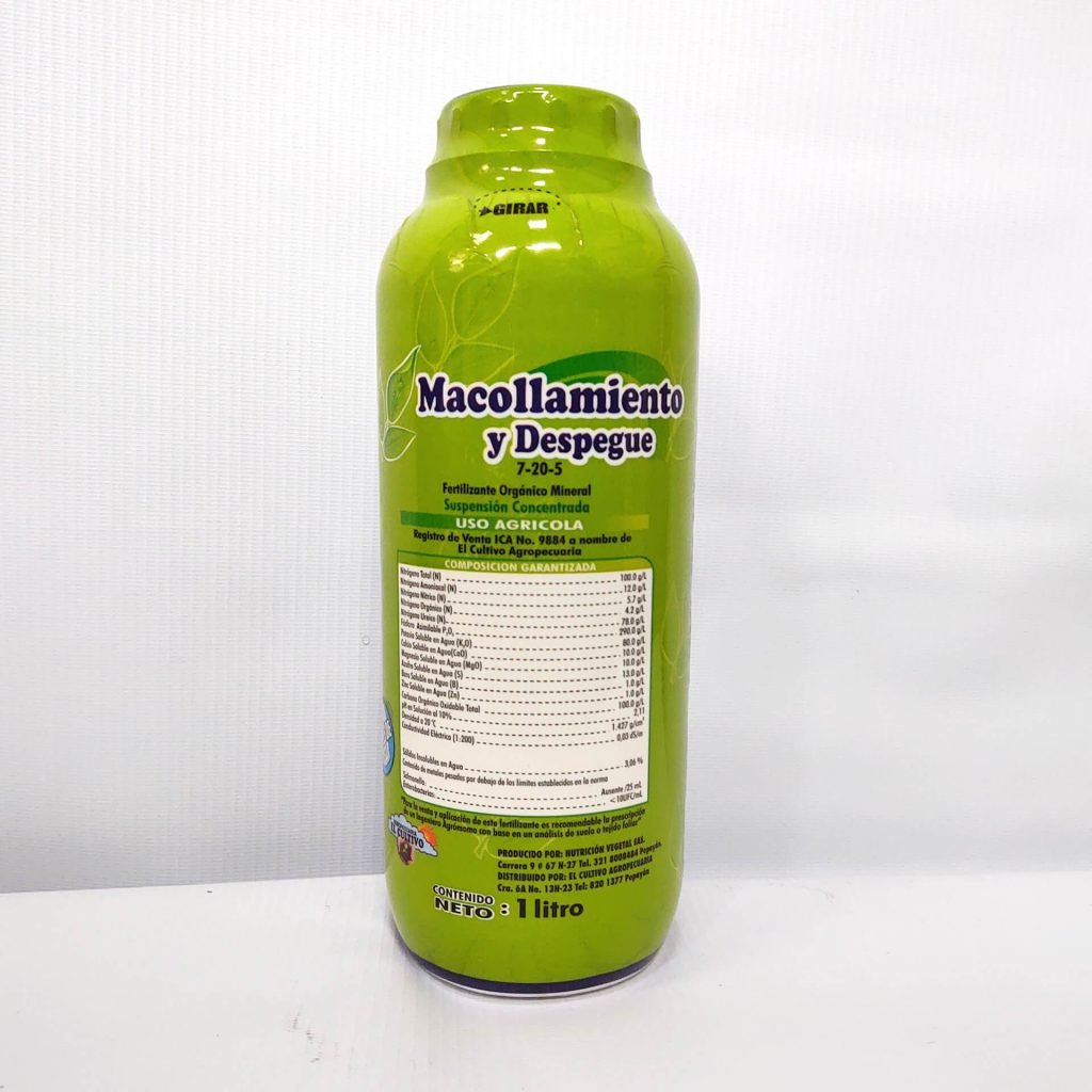 Macollamiento Y Despegue Litro Nutricion Vegetal